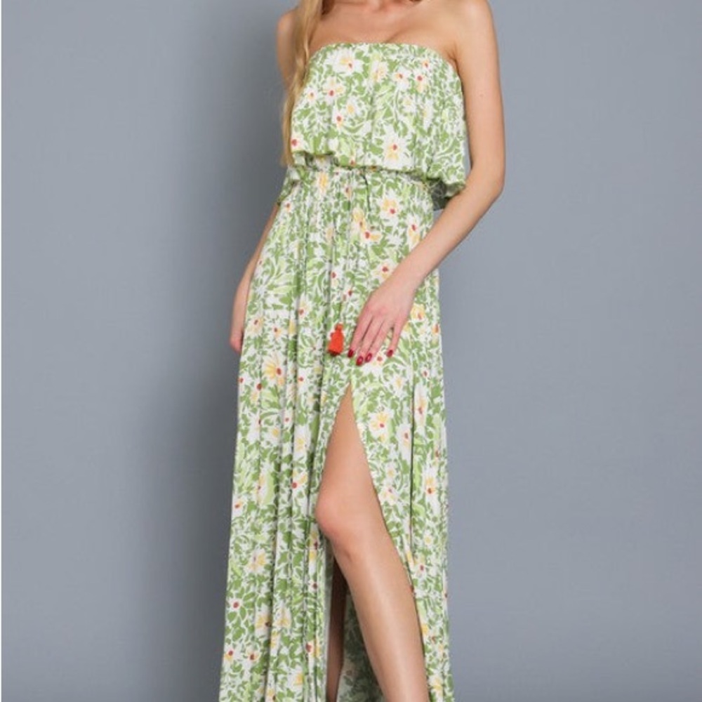 Floral Off-Shoulder Maxi Dress